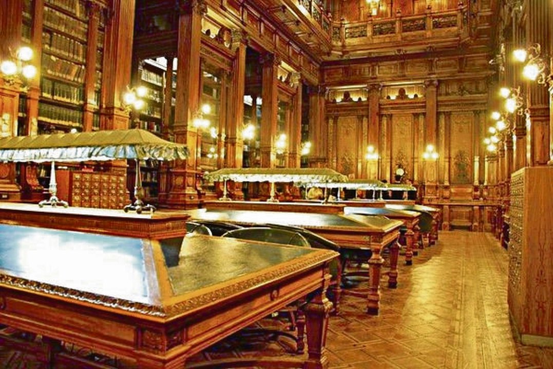 Vista de la Biblioteca del Congreso de Madrid.