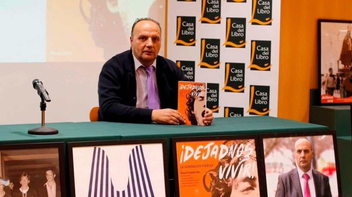 Padín, en Vigo, en la presentación de su libro.