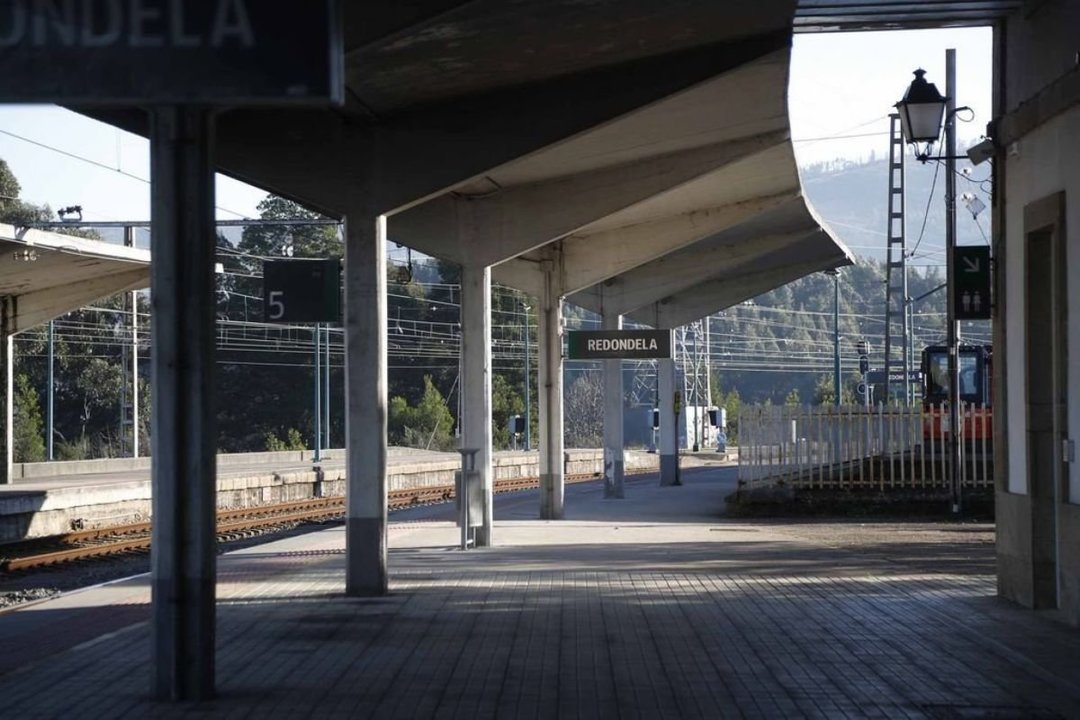 La estación de tren de Redondela.
