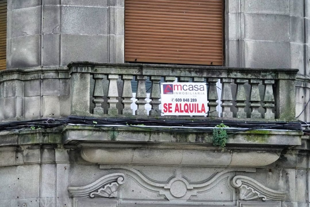 Un edificio en el centro de Vigo que se ofertaba para el arrendamiento convencional.