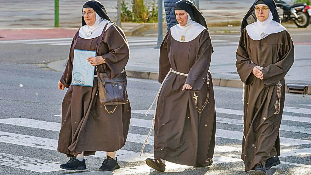 Tres de las monjas del convento de Belorado.