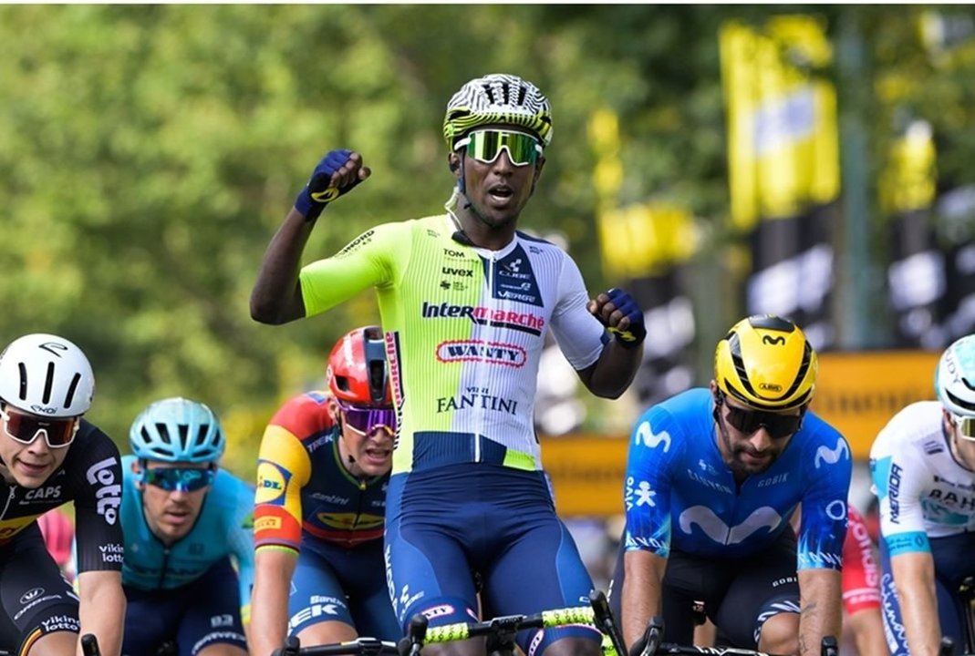 El de Girmay es el primer triunfo de un africano negro en el Tour.