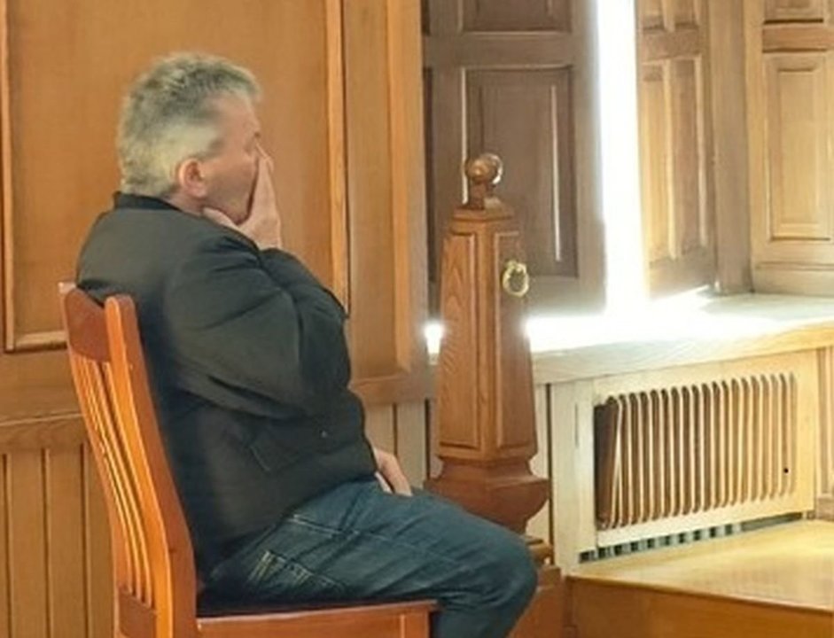 Balbino durante el juicio en la Audiencia provincial de Pontevedra.