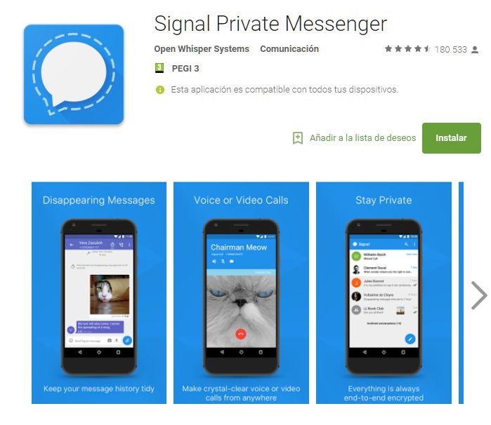 signal app icons